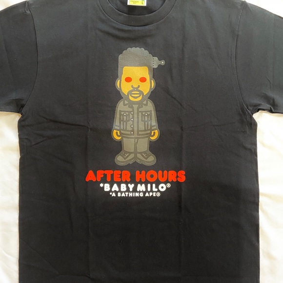 The Weeknd BAPE Baby MILO After Hours Shirt - Picture 3 of 10